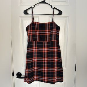Plaid Twik Plaid Mini Dress Size Medium
